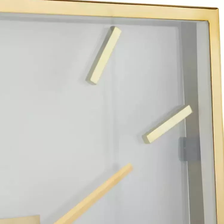 Gold Frame & Clear Face Wall Clock>Kirklands Home Store