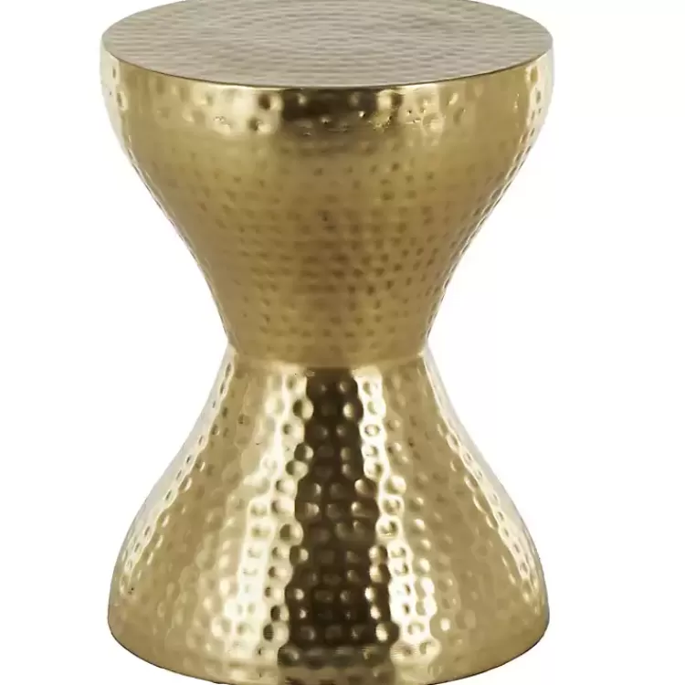 Hammered Hourglass Accent Table>Kirklands Home Outlet