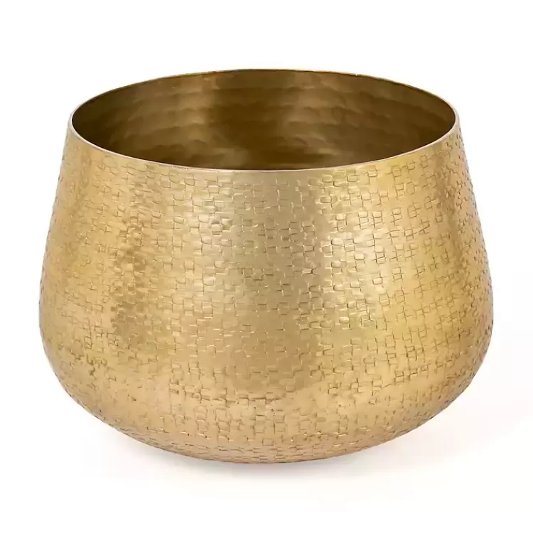 Hammered Metal Retta Planter>Kirklands Home Cheap