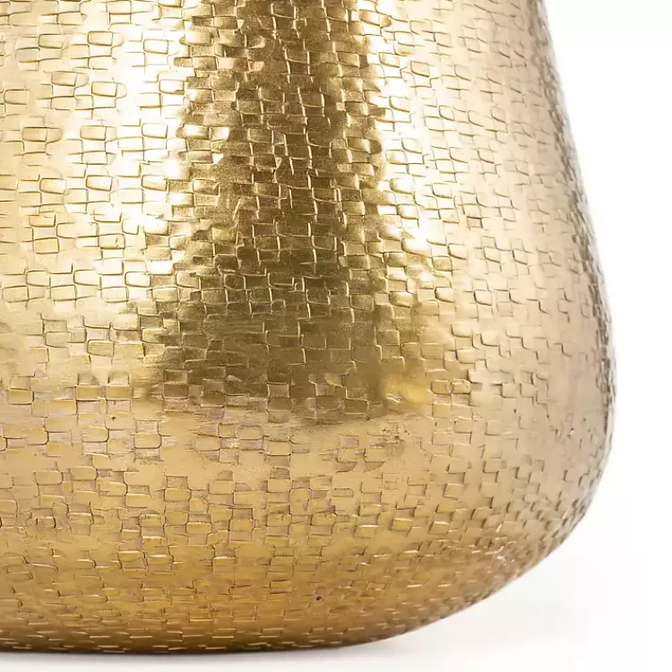 gold_hammered_metal_retta_planter_3.webp Hammered Metal Retta Planter>Kirklands Home Cheap