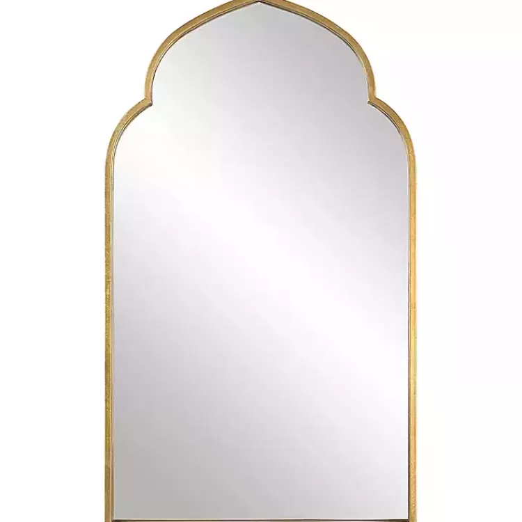 Gold Leaf Arched Frame Wall Mirror>Kirklands Home Store