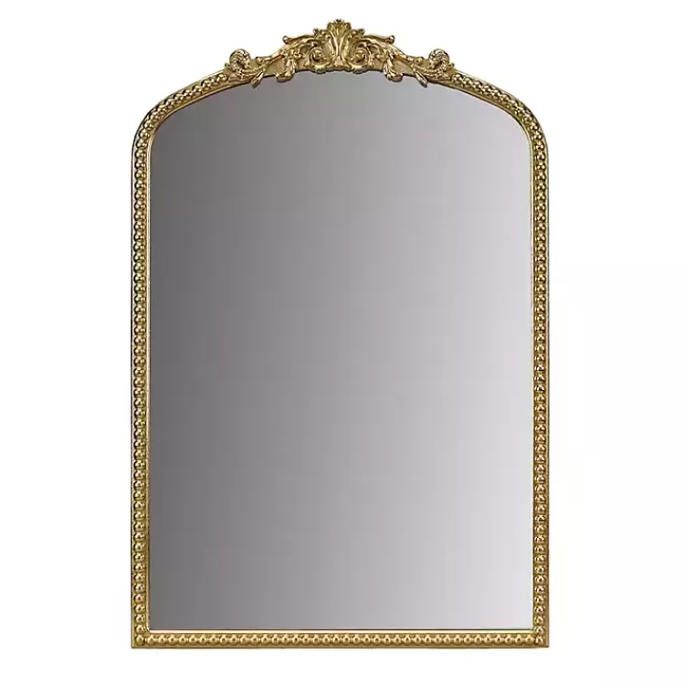Gold Lilbeth Baroque Beaded Wall Mirror>Kirklands Home Store