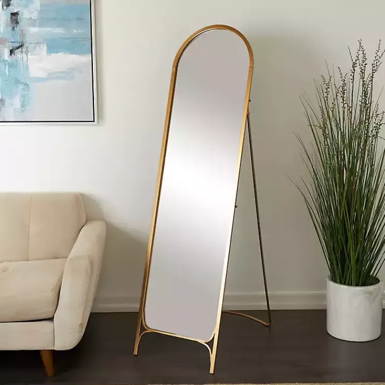 Gold Metal Arch Leaner Mirror>Kirklands Home Best Sale