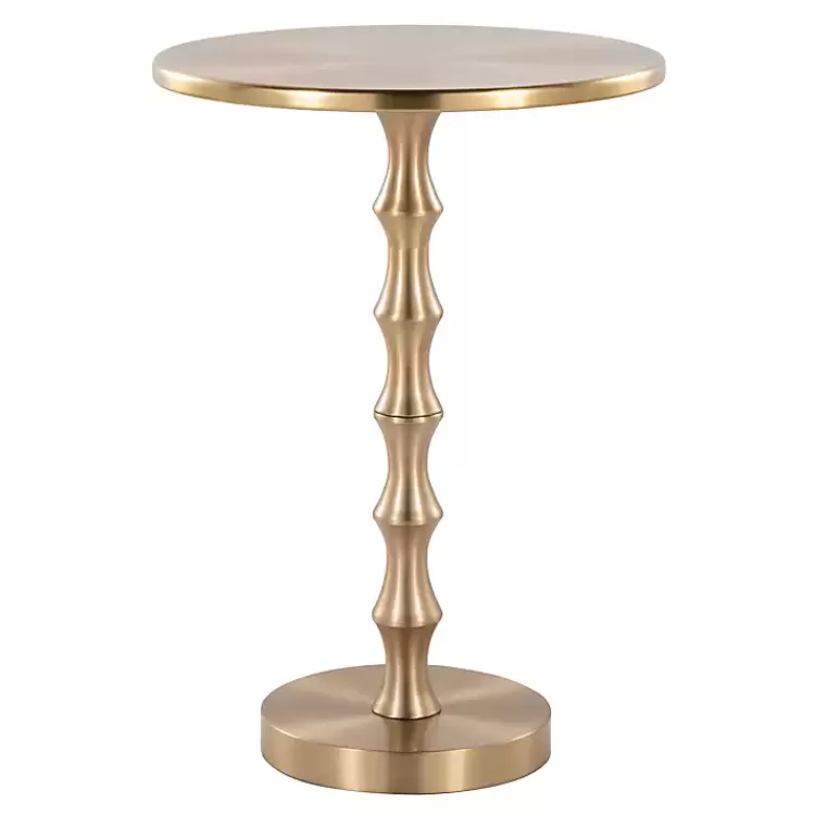 Metal Bamboo Accent Table>Kirklands Home Clearance