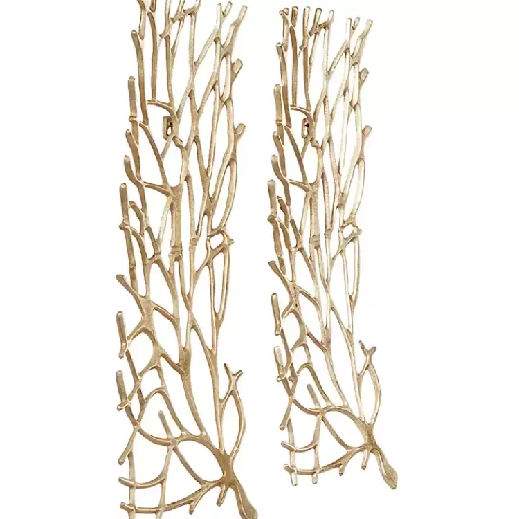 gold_metal_coral_panel_wall_plaques_set_of__3.webp Metal Coral Panel Wall Plaques, Set of 2>Kirklands Home Discount
