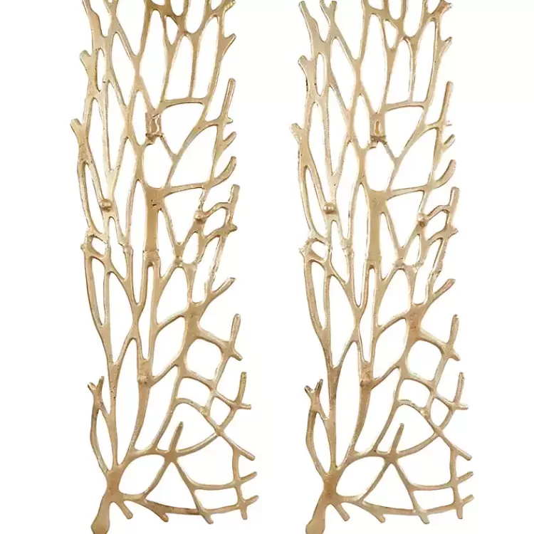 gold_metal_coral_panel_wall_plaques_set_of__4.webp Metal Coral Panel Wall Plaques, Set of 2>Kirklands Home Discount