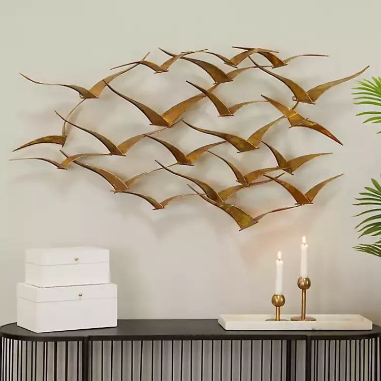 Metal Flock of Birds Wall Plaque>Kirklands Home Clearance