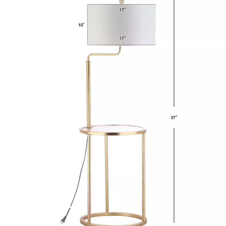 gold_metal_floor_lamp_with_round_side_table_2.webp Gold Metal Floor Lamp with Round Side Table>Kirklands Home Discount
