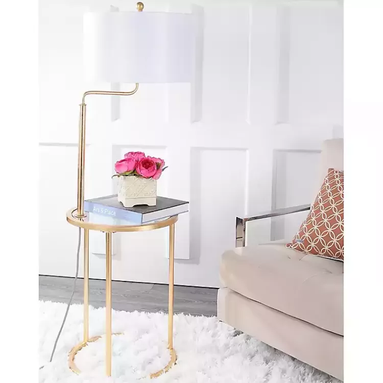 gold_metal_floor_lamp_with_round_side_table_3.webp Gold Metal Floor Lamp with Round Side Table>Kirklands Home Discount