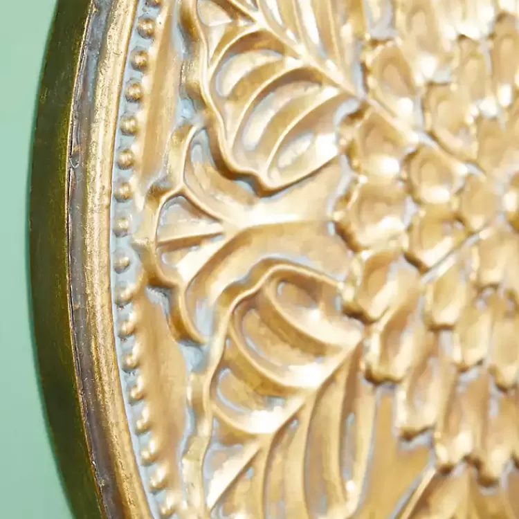 gold_metal_floral_embossed_wall_sculpture_2.webp Metal Floral Embossed Wall Sculpture>Kirklands Home Hot