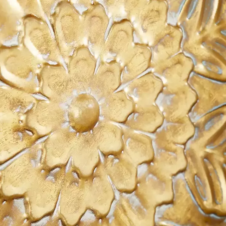gold_metal_floral_embossed_wall_sculpture_3.webp Metal Floral Embossed Wall Sculpture>Kirklands Home Hot