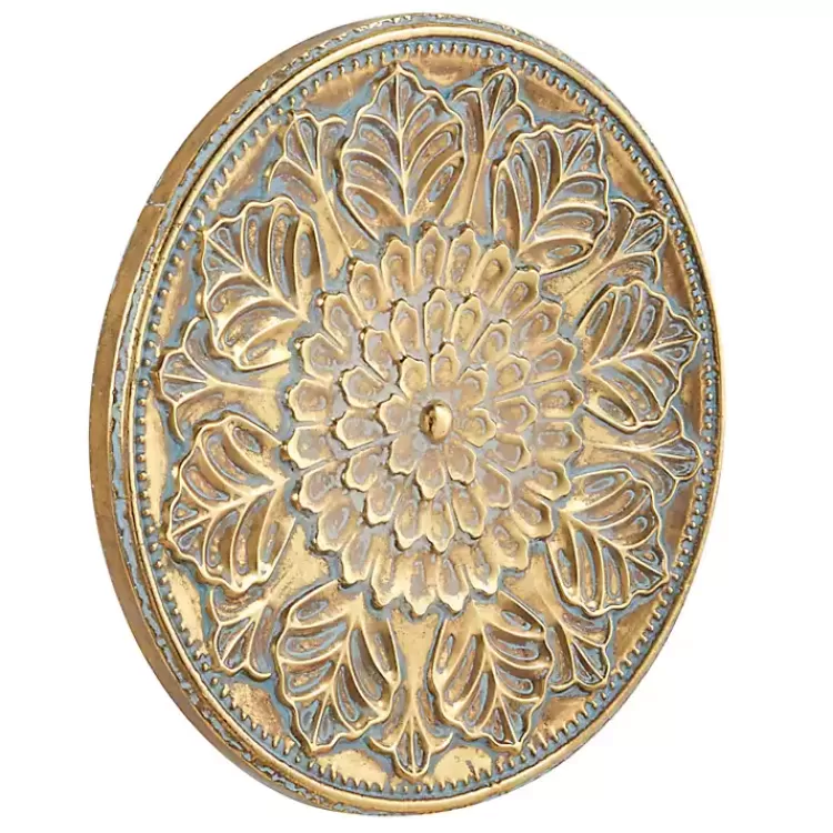 gold_metal_floral_embossed_wall_sculpture_5.webp Metal Floral Embossed Wall Sculpture>Kirklands Home Hot