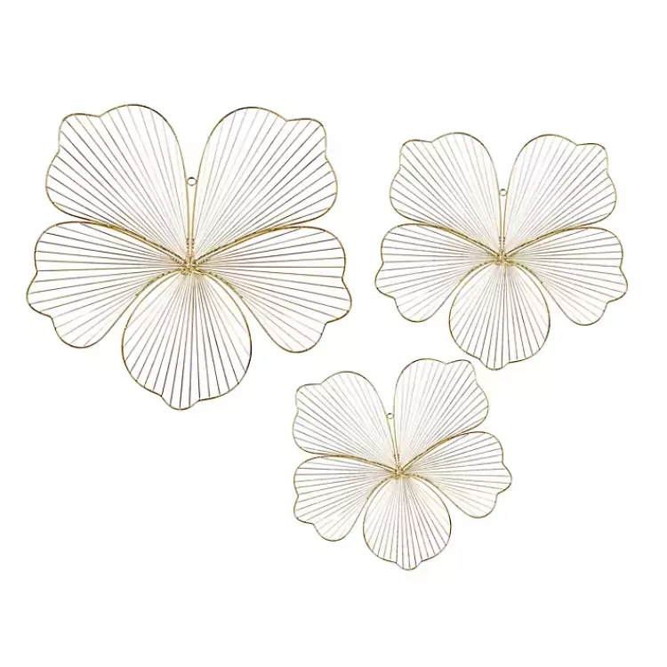 Metal Frame Floral Wall Plaques, Set of 3>Kirklands Home Clearance