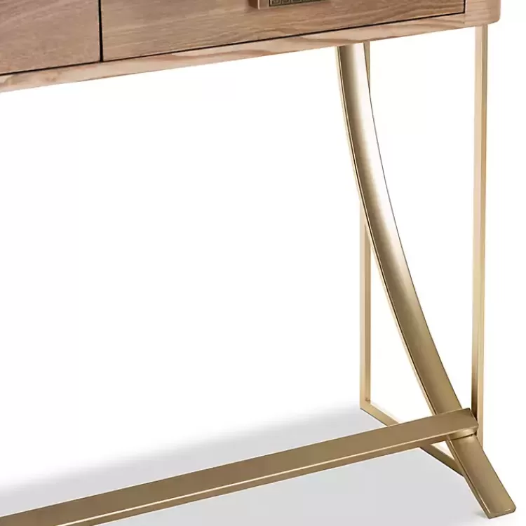 gold_metal_frame_twodrawer_console_table_5.webp Gold Metal Frame Two-Drawer Console Table>Kirklands Home Best Sale