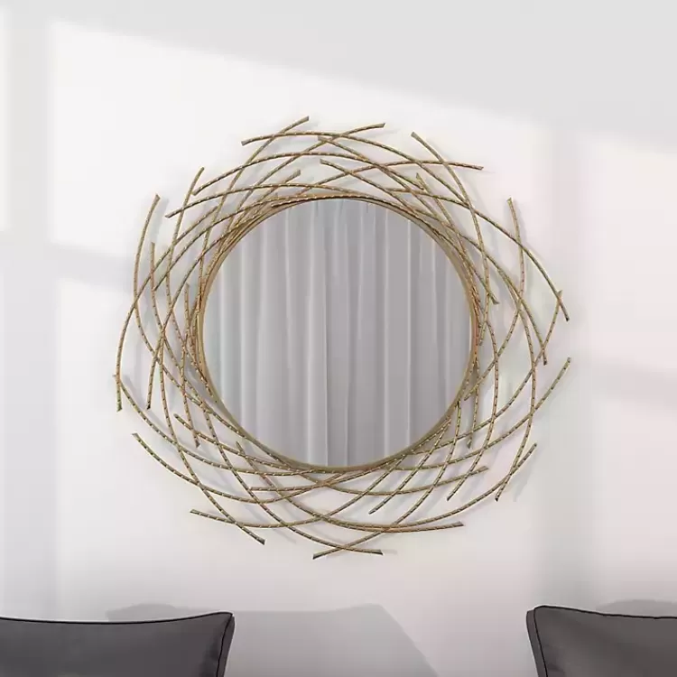Gold Metal Glam Layered Mirror>Kirklands Home Cheap