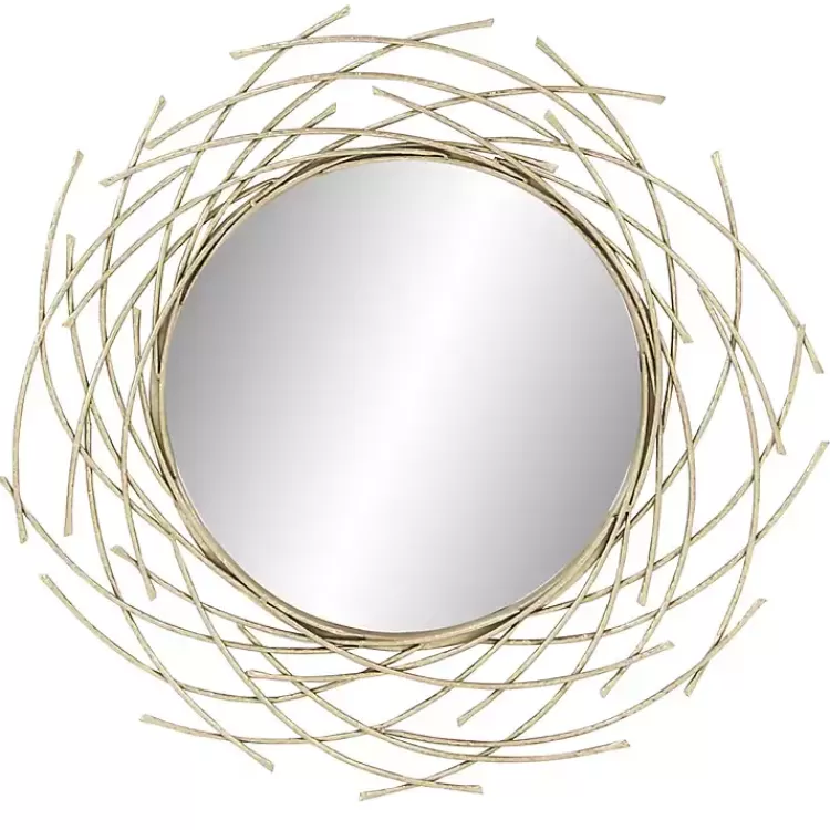 Gold Metal Glam Layered Mirror>Kirklands Home Cheap