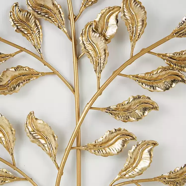 gold_metal_leaves_framed_wall_plaques_set_of__5.webp Gold Metal Leaves Framed Wall Plaques, Set of 2>Kirklands Home Best