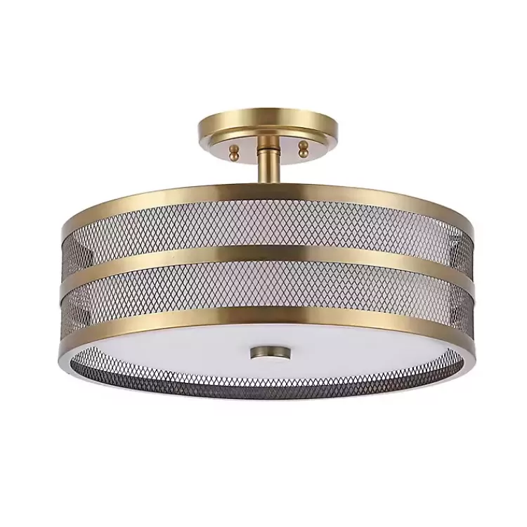 Metal Mesh Flush Mount Light>Kirklands Home Best Sale