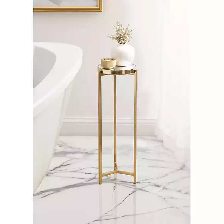 gold_metal_mirrored_tabletop_aguilar_drink_table_5.webp Metal Mirrored Tabletop Aguilar Drink Table>Kirklands Home Cheap
