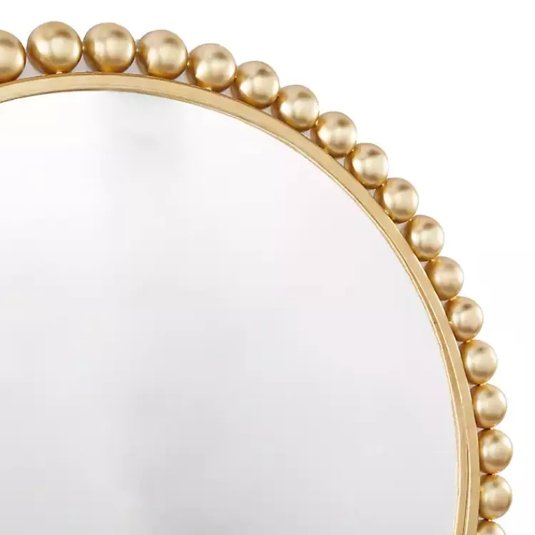 gold_metal_round_beaded_frame_wall_mirror_2.webp Gold Metal Round Beaded Frame Wall Mirror>Kirklands Home Shop