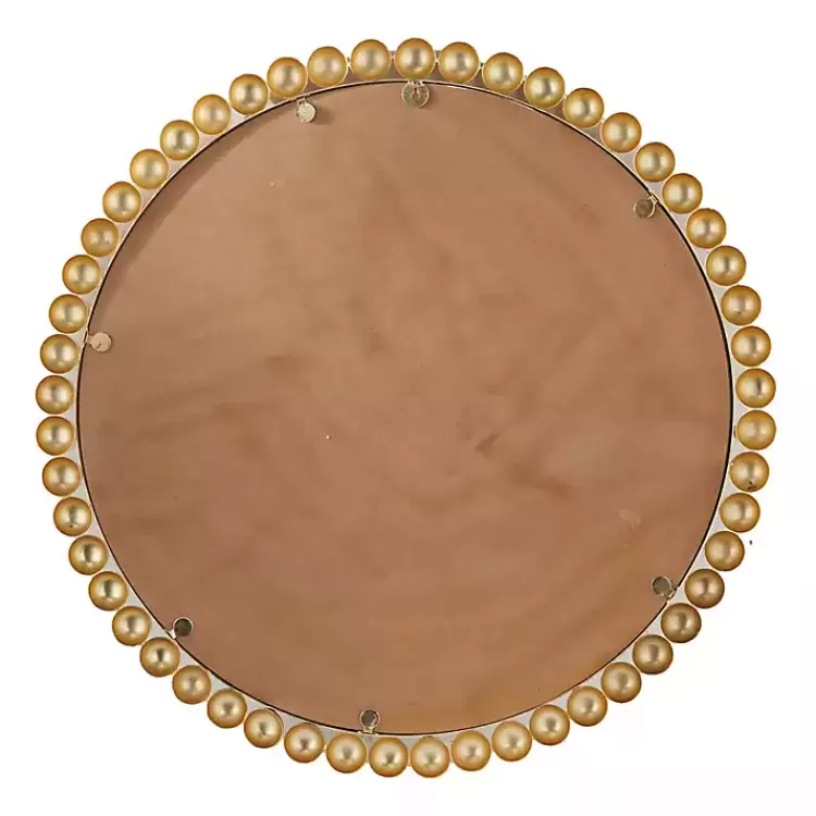 gold_metal_round_beaded_frame_wall_mirror_4.webp Gold Metal Round Beaded Frame Wall Mirror>Kirklands Home Shop