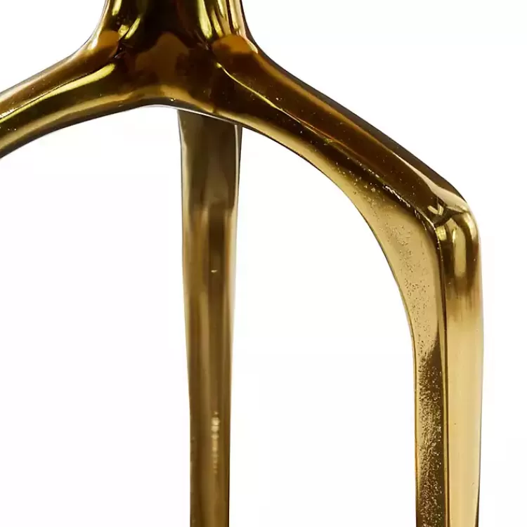 gold_metal_round_tripod_accent_table_2.webp Metal Round Tripod Accent Table>Kirklands Home Cheap