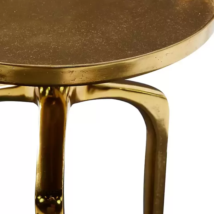 gold_metal_round_tripod_accent_table_3.webp Metal Round Tripod Accent Table>Kirklands Home Cheap