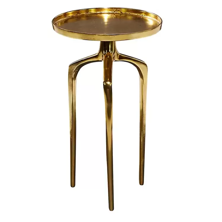 gold_metal_round_tripod_accent_table_4.webp Metal Round Tripod Accent Table>Kirklands Home Cheap
