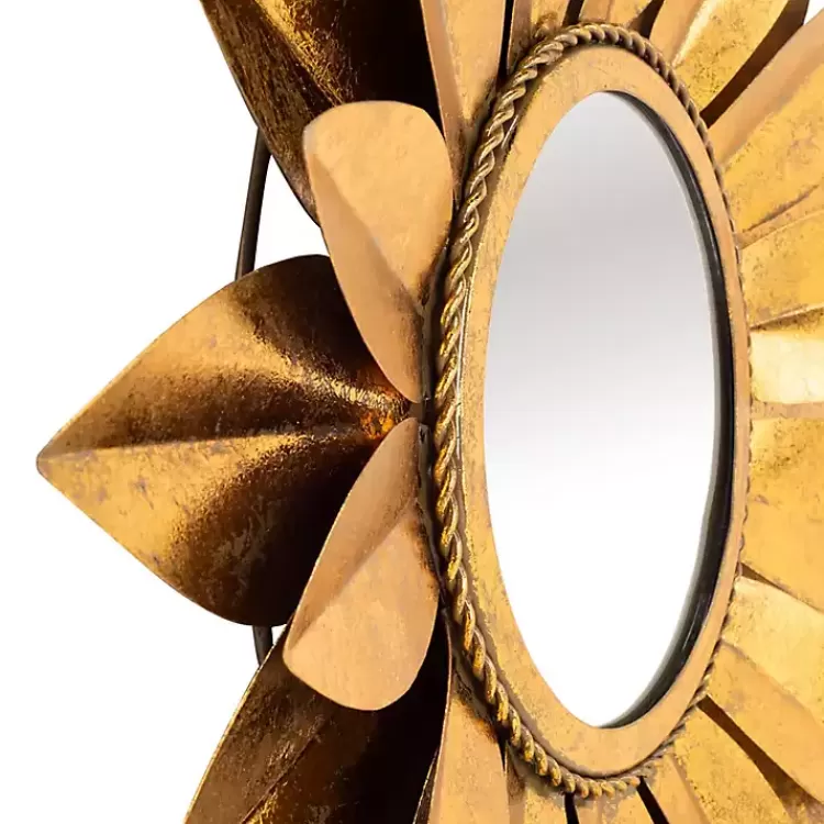 gold_metal_sunflower_wall_mirror_2.webp Gold Metal Sunflower Wall Mirror>Kirklands Home Discount