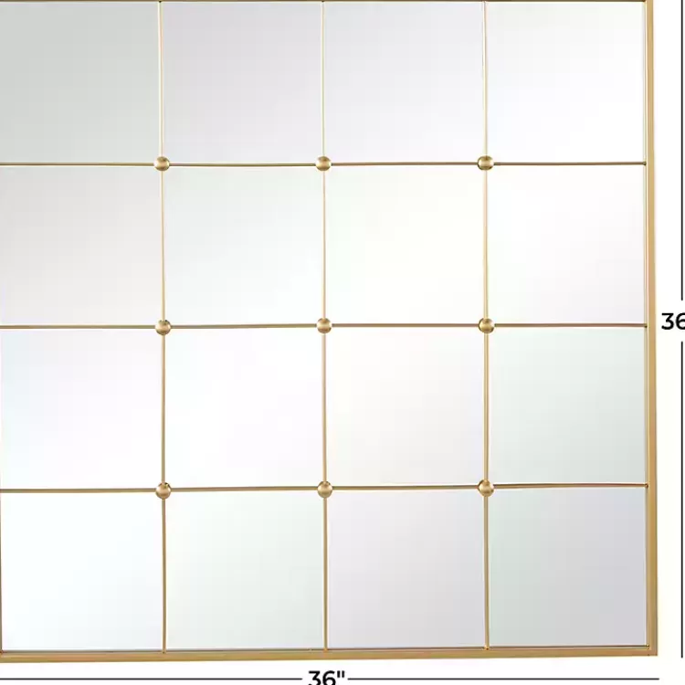 gold_metal_windowpane_wall_mirror_3.webp Gold Metal Windowpane Wall Mirror>Kirklands Home Discount