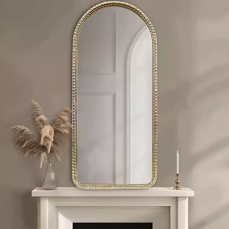 Gold Mia Textured Arch Wall Mirror>Kirklands Home Discount