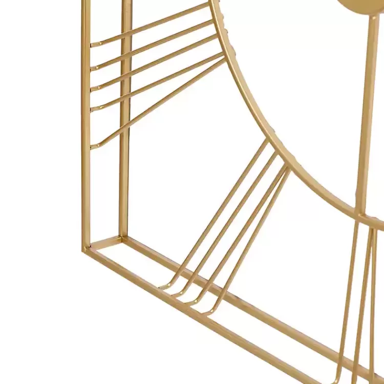 gold_minimal_square_open_face_clock_3.webp Minimal Square Open Face Clock>Kirklands Home Fashion