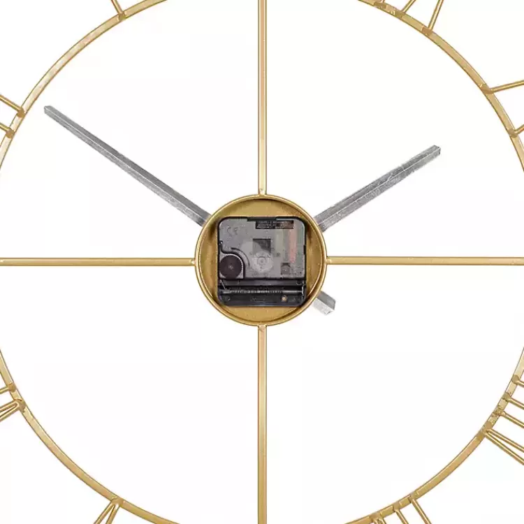 gold_minimal_square_open_face_clock_5.webp Minimal Square Open Face Clock>Kirklands Home Fashion