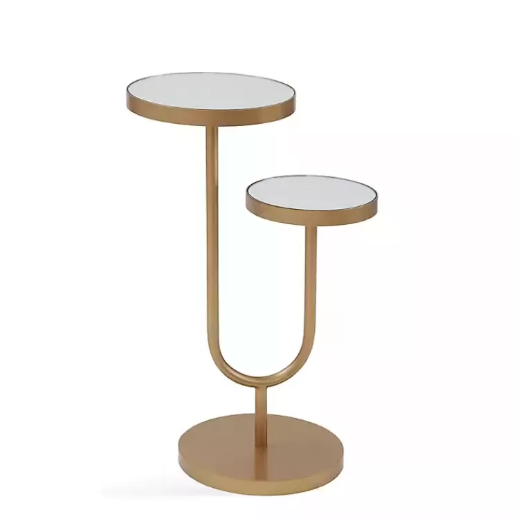 Mirrored High-Low Accent Table>Kirklands Home Shop