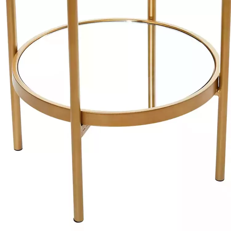 gold_mirrored_twotier_cage_shelf_2.webp Mirrored Two-Tier Cage Shelf>Kirklands Home Discount
