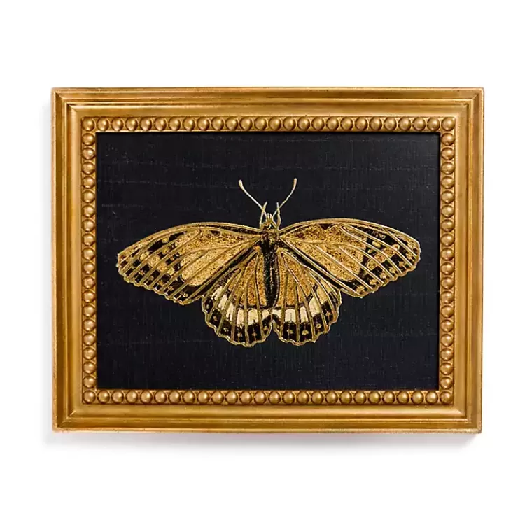 Gold Moth Framed Art Print>Kirklands Home Online