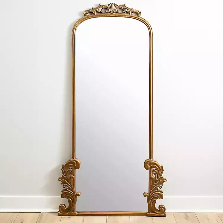 Gold Ornate Scroll Bordeaux Leaner Mirror>Kirklands Home New