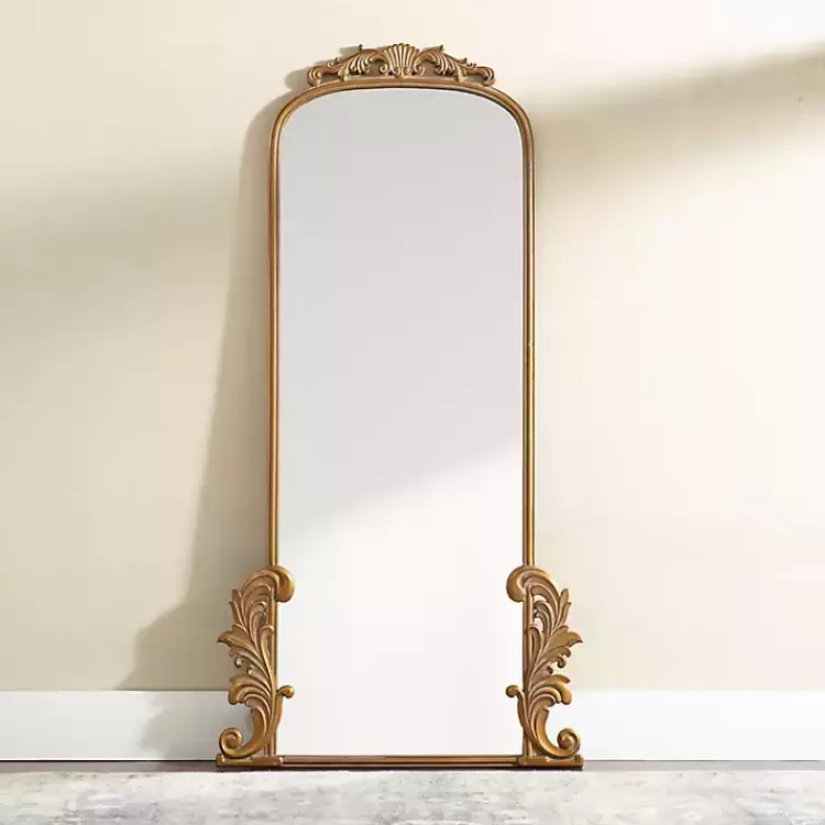 gold_ornate_scroll_bordeaux_leaner_mirror_3.webp Gold Ornate Scroll Bordeaux Leaner Mirror>Kirklands Home New