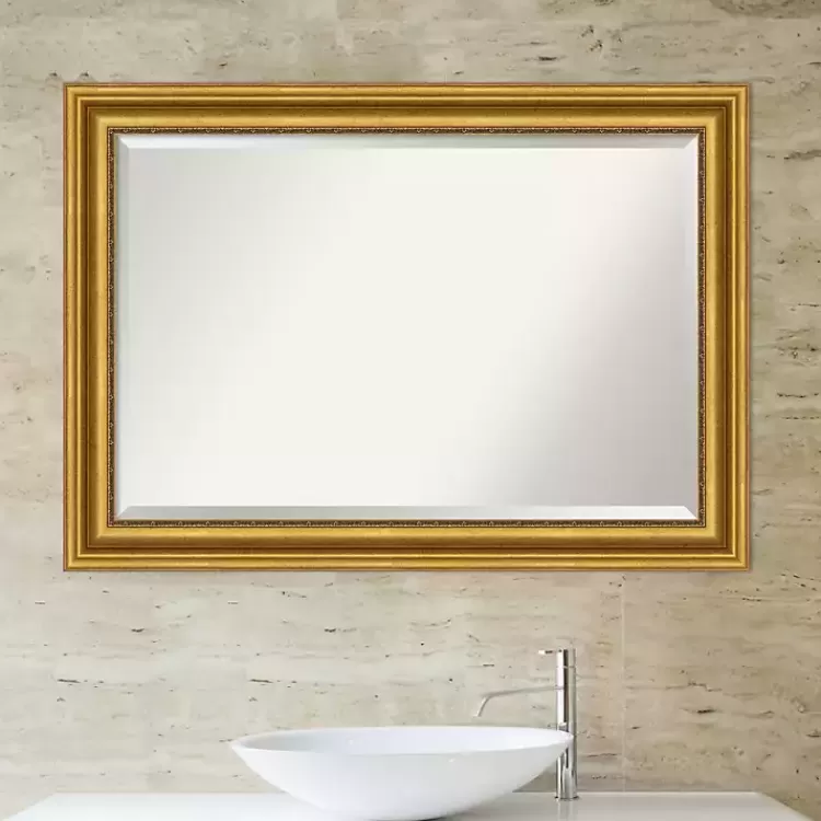 gold_patina_scalloped_frame_beveled_mirror_5.webp Gold Patina Scalloped Frame Beveled Mirror>Kirklands Home Online