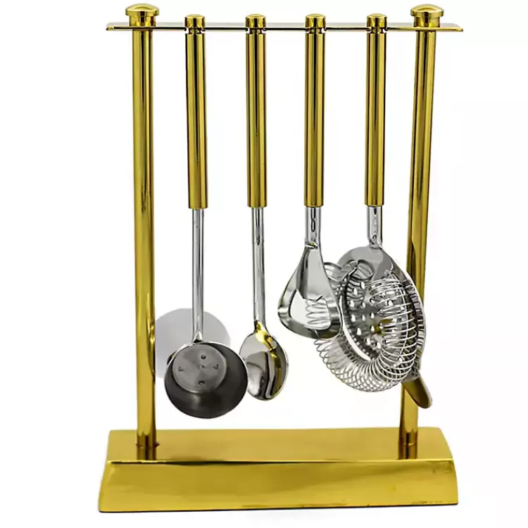 4-pc. Bar Tool Set with Stand>Kirklands Home Flash Sale