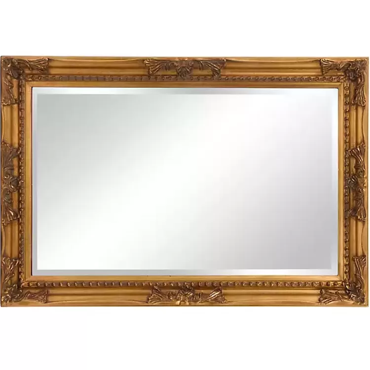 gold_queen_ann_rectangular_wall_mirror_3.webp Queen Ann Rectangular Wall Mirror>Kirklands Home Fashion