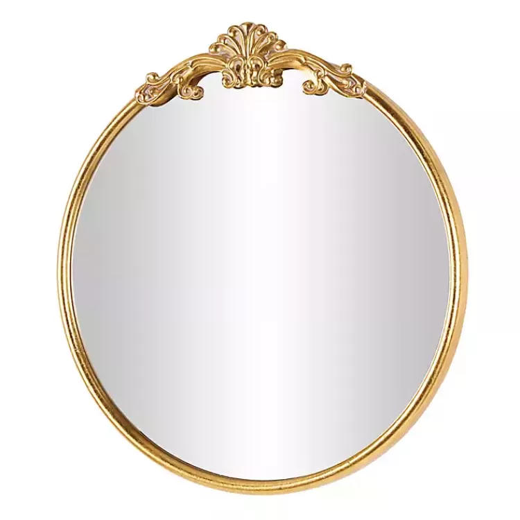 gold_round_baroque_wall_mirror_4.webp Gold Round Baroque Wall Mirror>Kirklands Home Hot