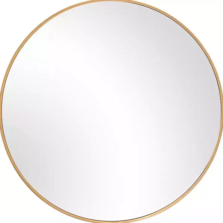 Round Simple Frame Medium Wall Mirror>Kirklands Home Clearance