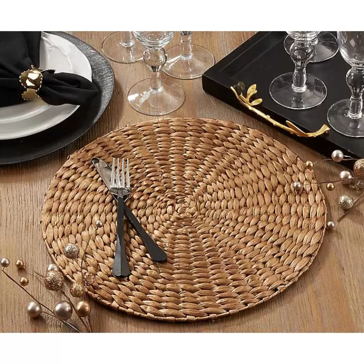 Round Woven Rattan Placemats, Set of 4>Kirklands Home Hot