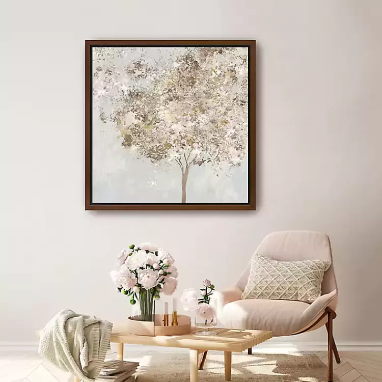 Gold Shimmering Tree Framed Canvas Art Print>Kirklands Home Discount