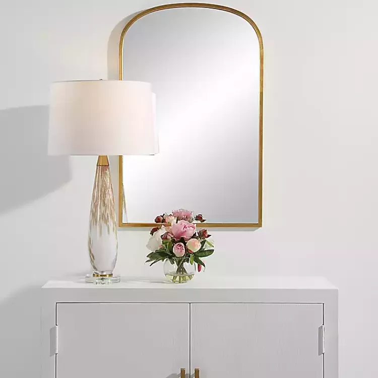 Gold Simple Round Top Wall Mirror>Kirklands Home Cheap