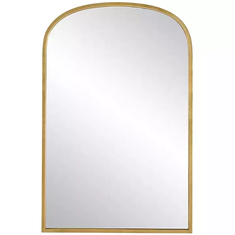 Gold Simple Round Top Wall Mirror>Kirklands Home Cheap
