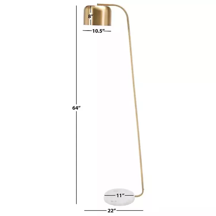 gold_slanted_modern_floor_lamp_with_marble_base_2.webp Slanted Modern Floor Lamp with Marble Base>Kirklands Home Cheap
