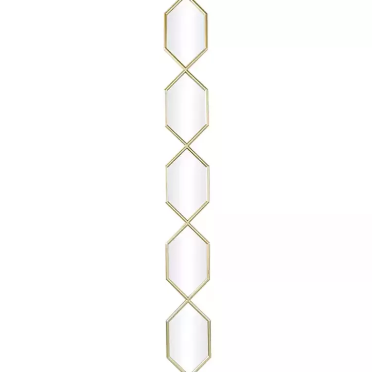 Slim Stacked Hexagons Wall Mirror>Kirklands Home Discount