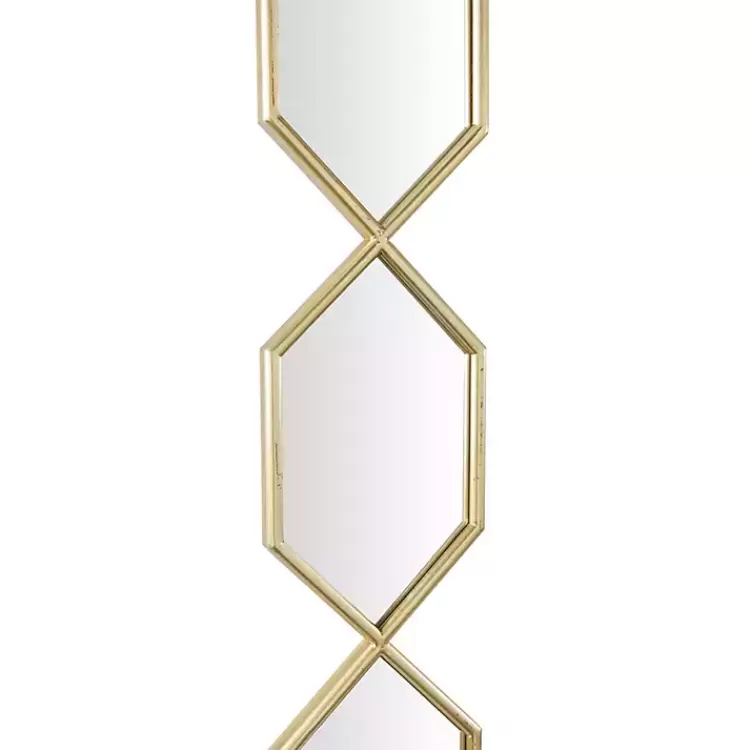 gold_slim_stacked_hexagons_wall_mirror_2.webp Slim Stacked Hexagons Wall Mirror>Kirklands Home Discount